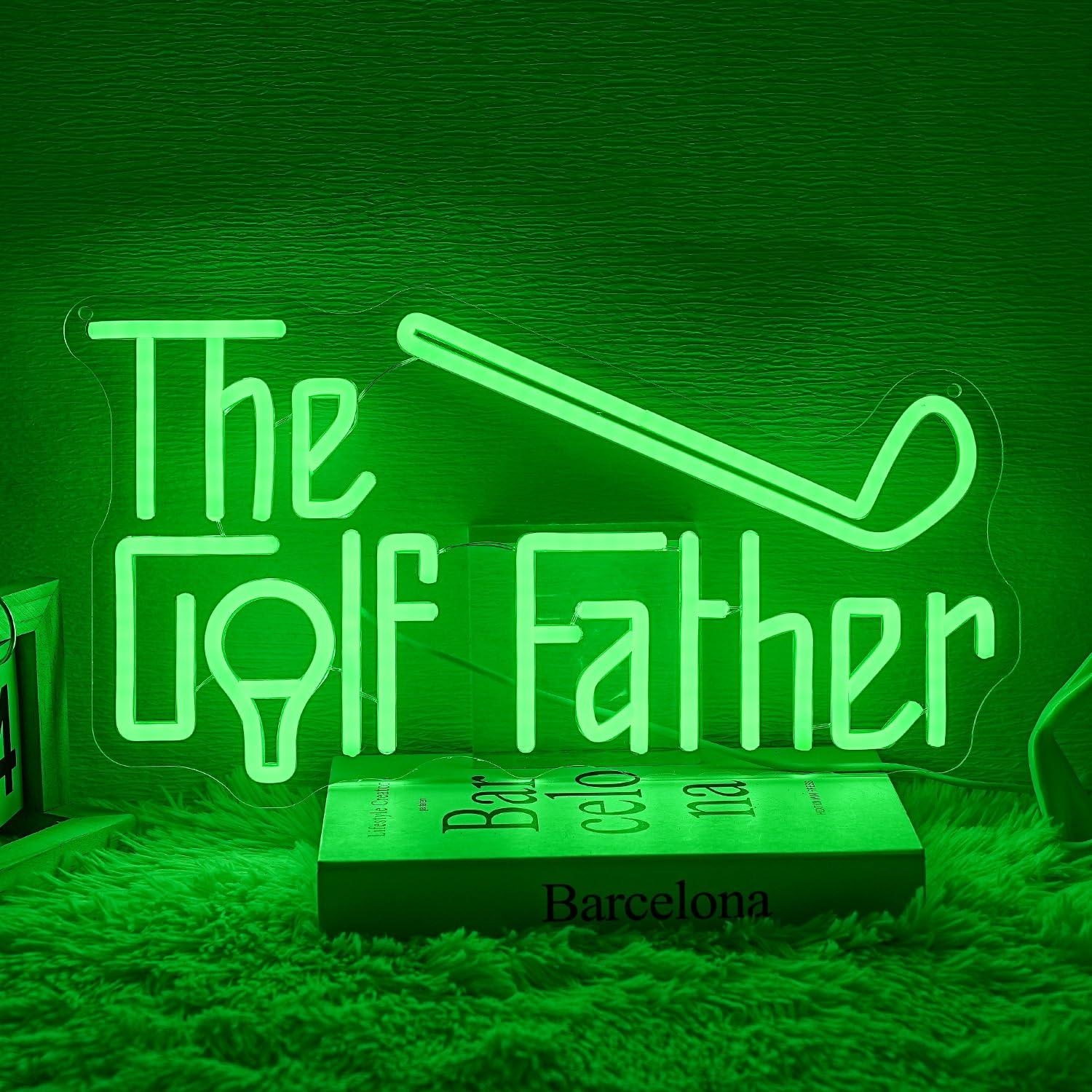 Wall Decor Lighting - Insegna al Neon 'The Golf Father'