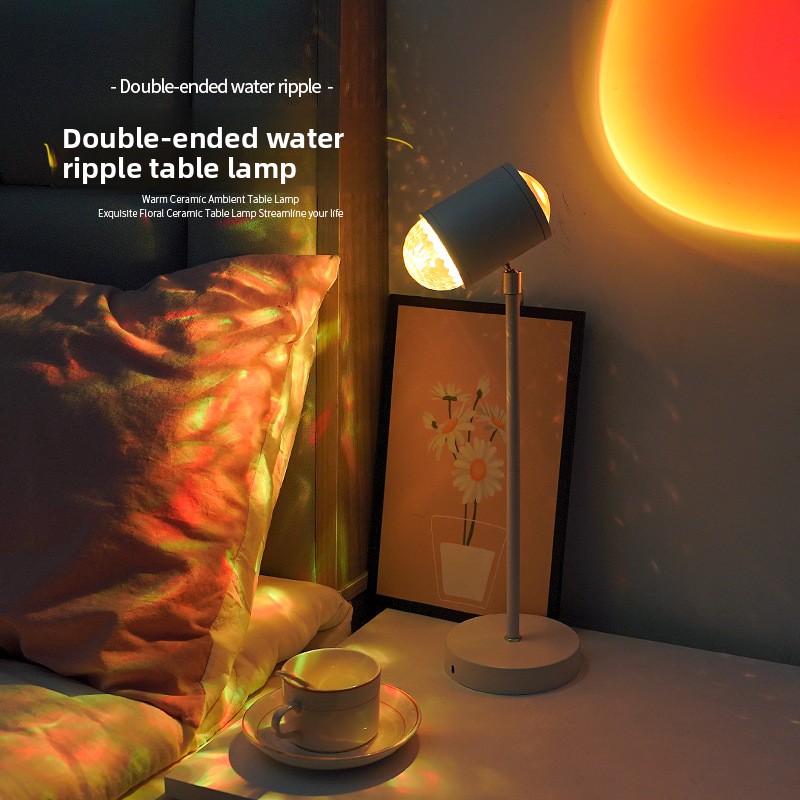Sunset Lamp Projection - Lampada da Tavolo con Proiezione Atmosferica