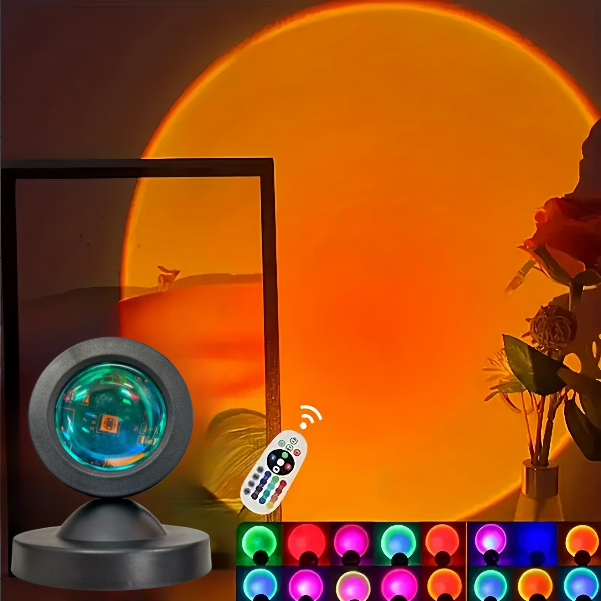 Sunset Lamp Projection - 1 luce vibrante per proiezione al