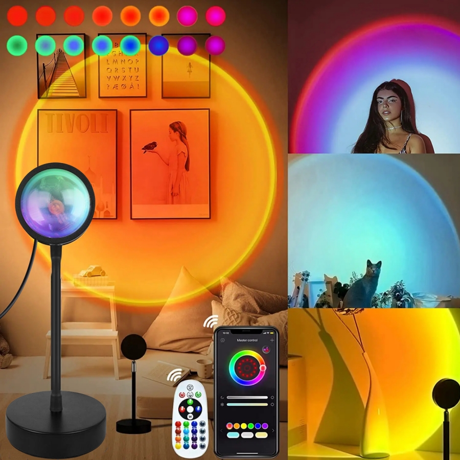 Sunset Lamp Projection - Lampada da tramonto intelligente Tuya LED