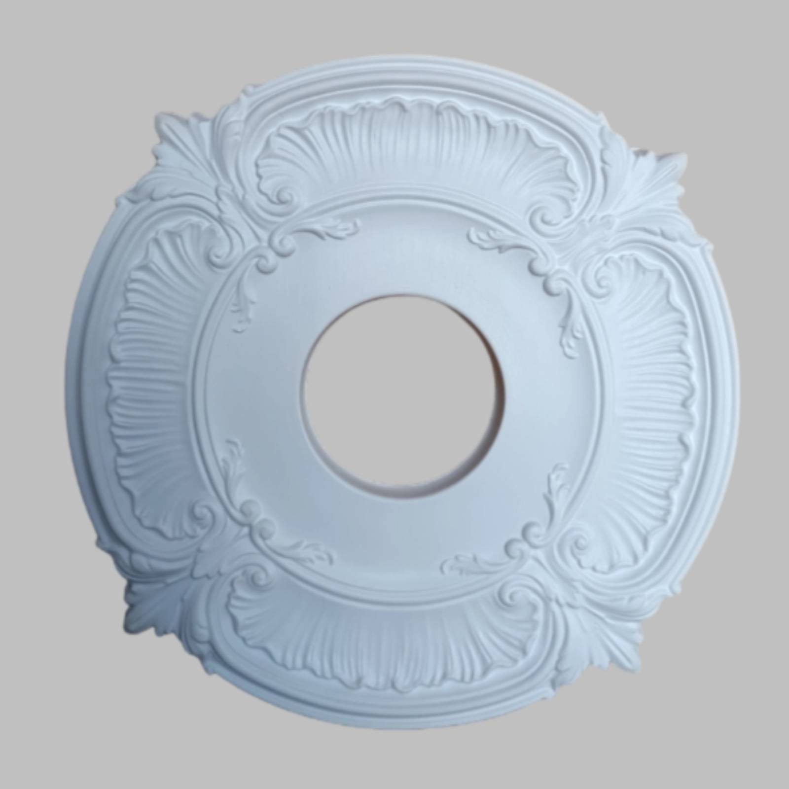 Decor Lighting & Decor Fires - Medaglione da soffitto rotondo in PU,