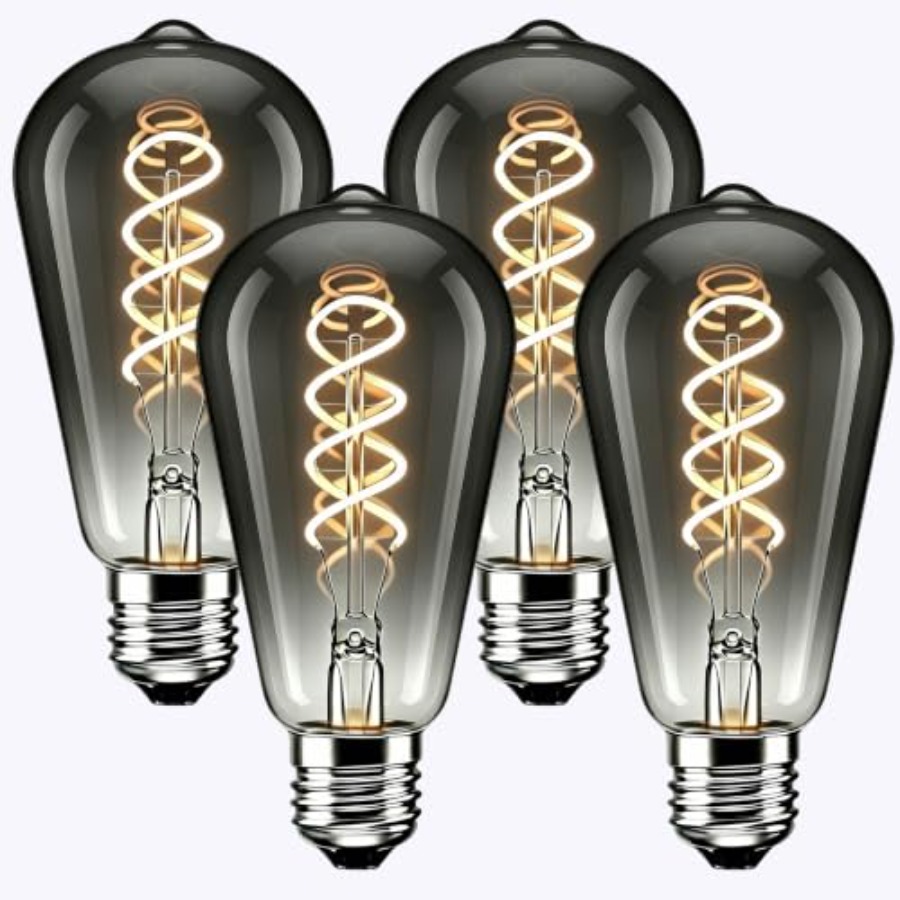 Vintage Lighting Decor - Confezione da 4 Lampadine LED Edison