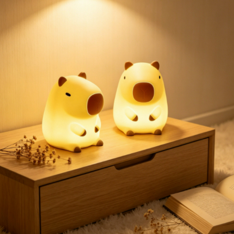 Lighting Room Decor Items - Lampada Notturna a Forma di Capibara,