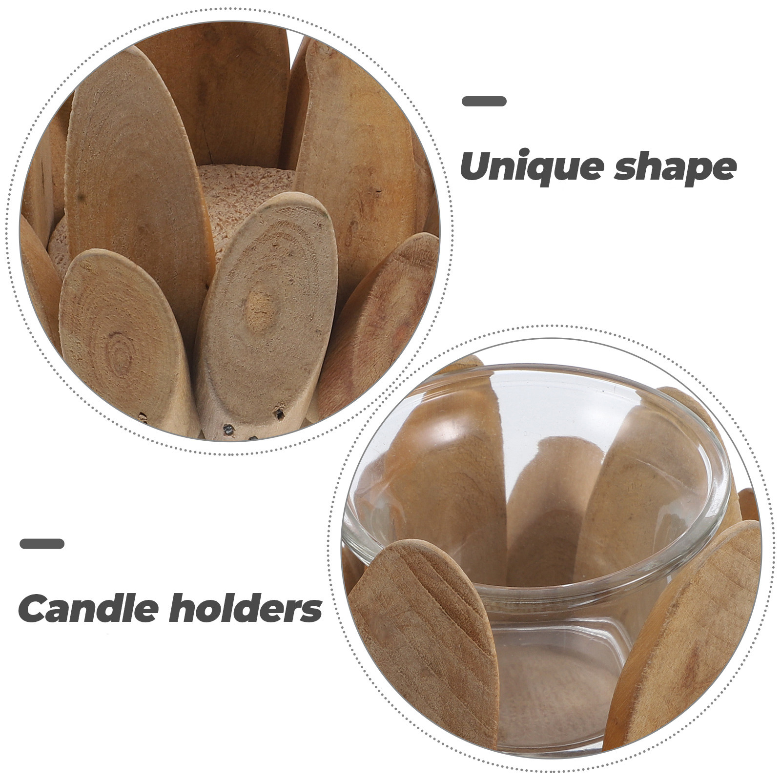 Portacandele in Legno a Forma  - Vintage Lighting Decor recensione e prezzo