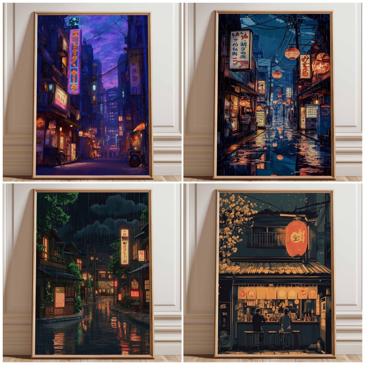 Stampa Poster Neon Tokyo Stree - Japanese Lighting Decor recensione e prezzo