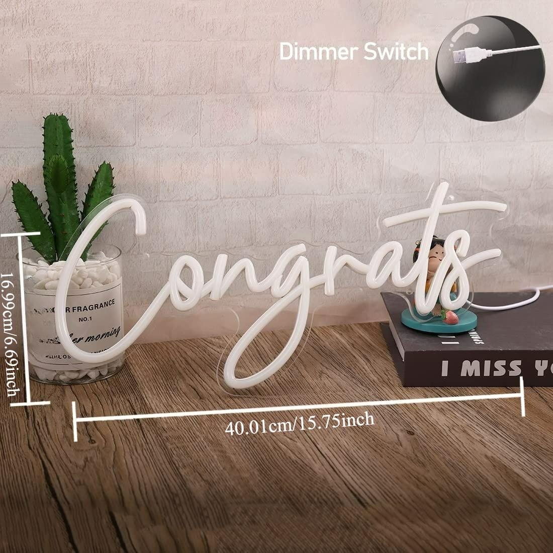 Insegna al Neon 'Congratulazio - Wall Decor Lighting recensione e prezzo