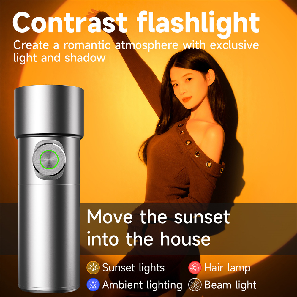 NUOVA Luce LED RGB a 4 Colori  - Sunset Lamp Projection recensione e prezzo