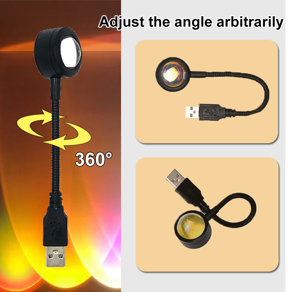 1x USB Lampada da tramonto LED - Sunset Lamp Projection recensione e prezzo