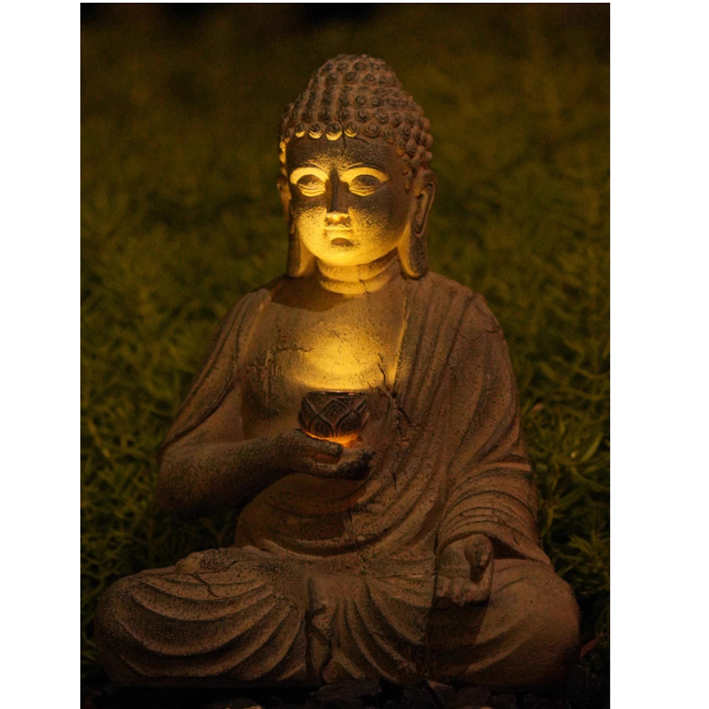 Statua di Buddha solare in res - Japanese Lighting Decor recensione e prezzo