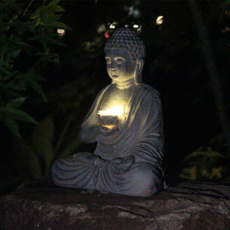 Statua di Buddha solare in res - Japanese Lighting Decor recensione e prezzo