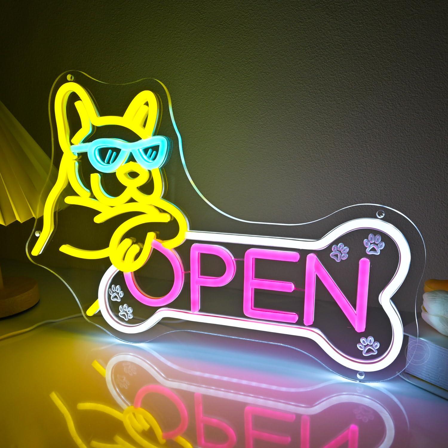Insegna al Neon 'Pet Shop Open - Wall Decor Lighting recensione e prezzo