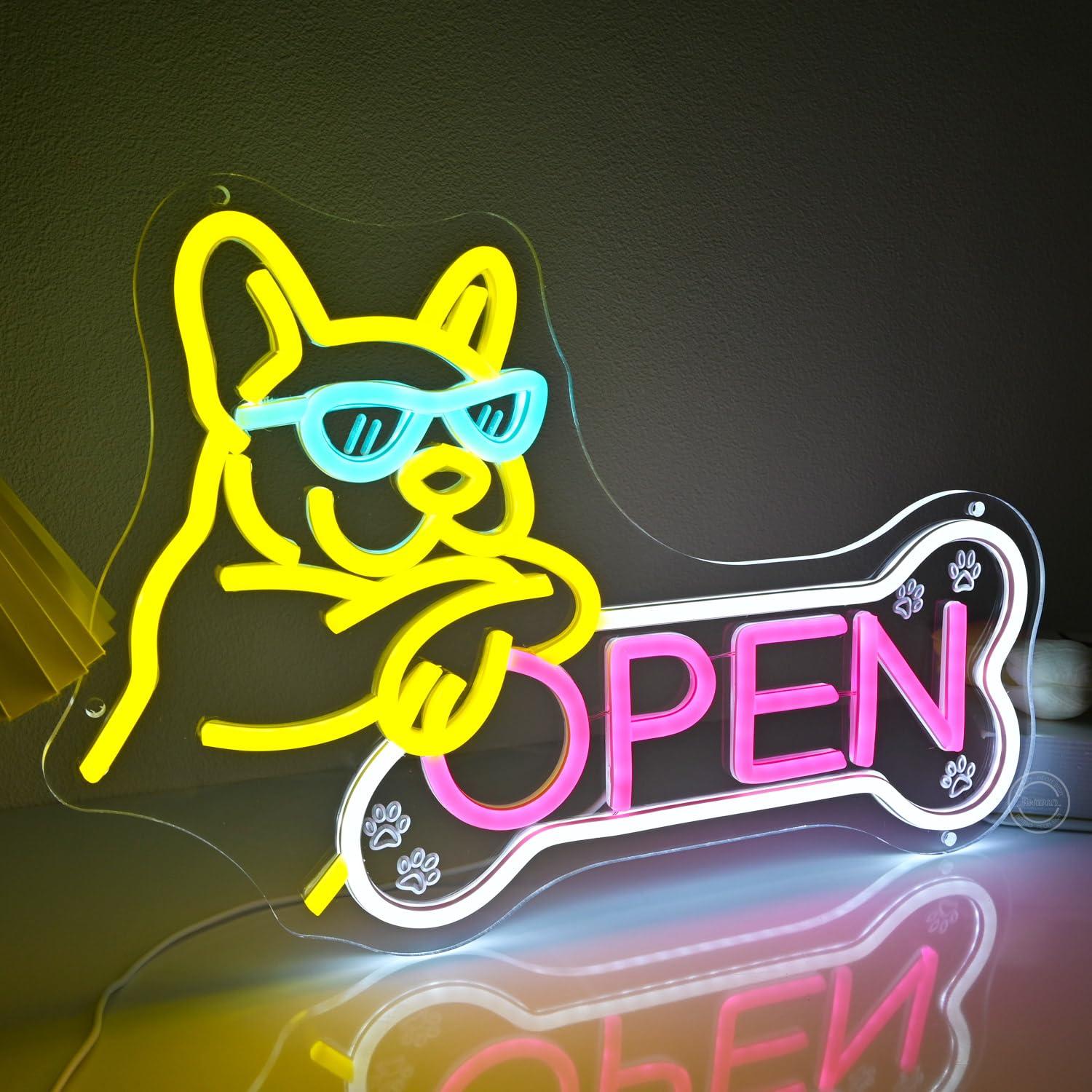 Insegna al Neon 'Pet Shop Open - Wall Decor Lighting recensione e prezzo