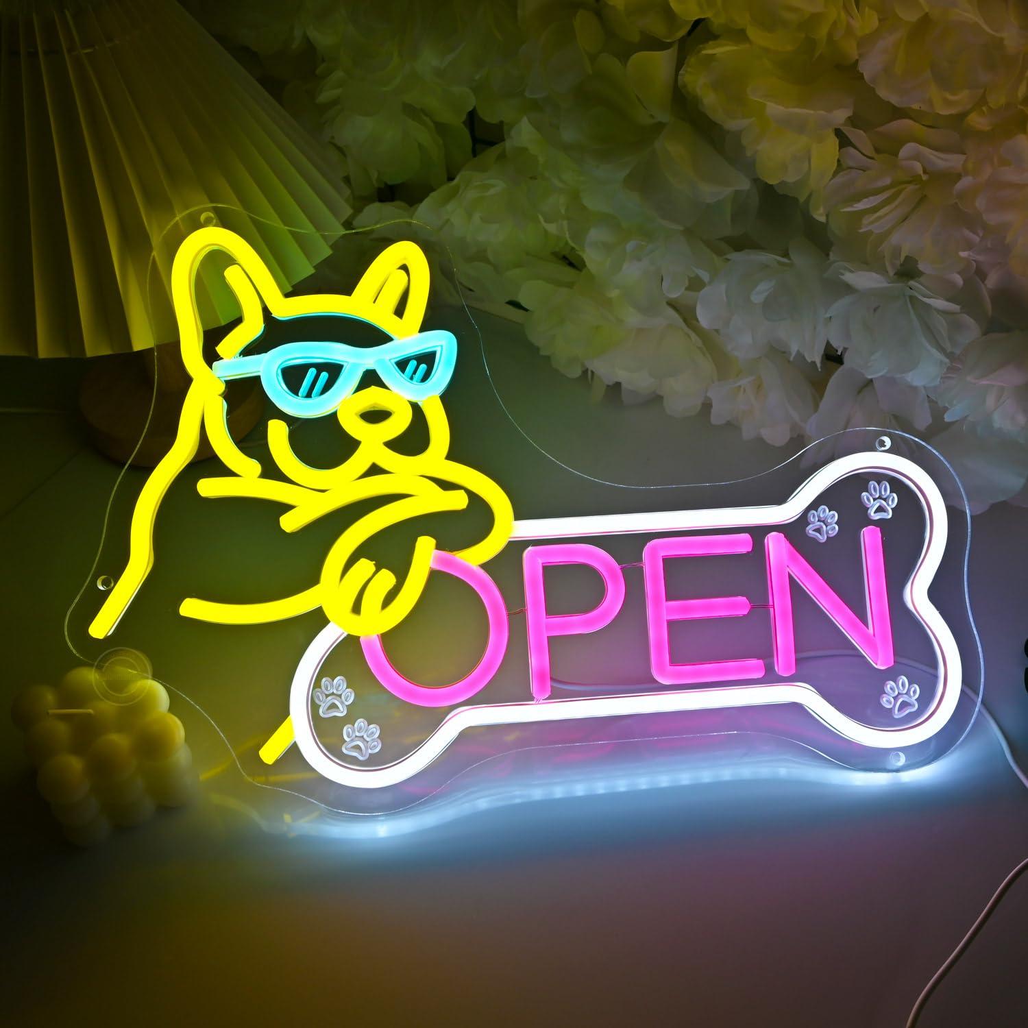 Insegna al Neon 'Pet Shop Open - Wall Decor Lighting recensione e prezzo
