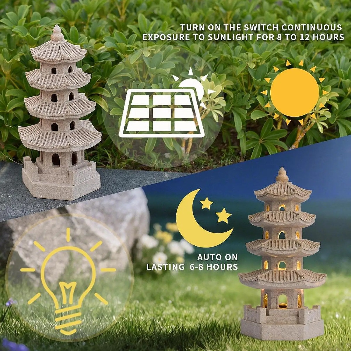 Luci Solari da Giardino, Lante - Japanese Lighting Decor recensione e prezzo