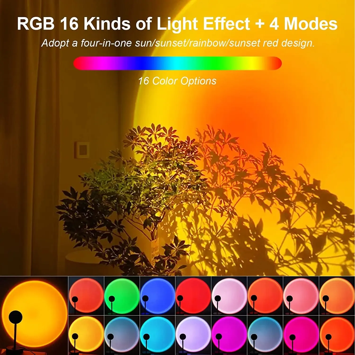 Lampada da tramonto a 16 color - Sunset Lamp Projection recensione e prezzo